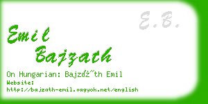 emil bajzath business card